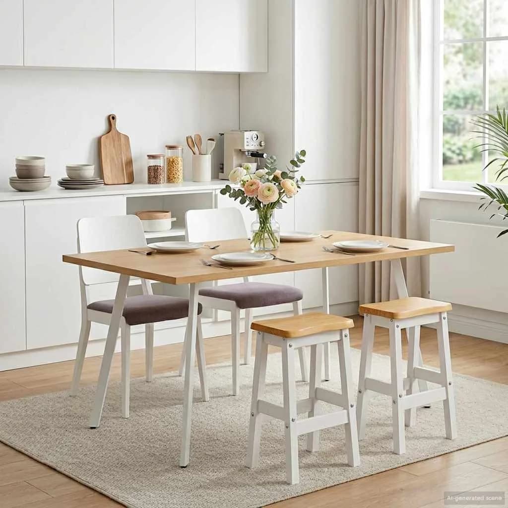 Visok barski stol EKAI 2 kos Bela 40 x 29 x 63 cm