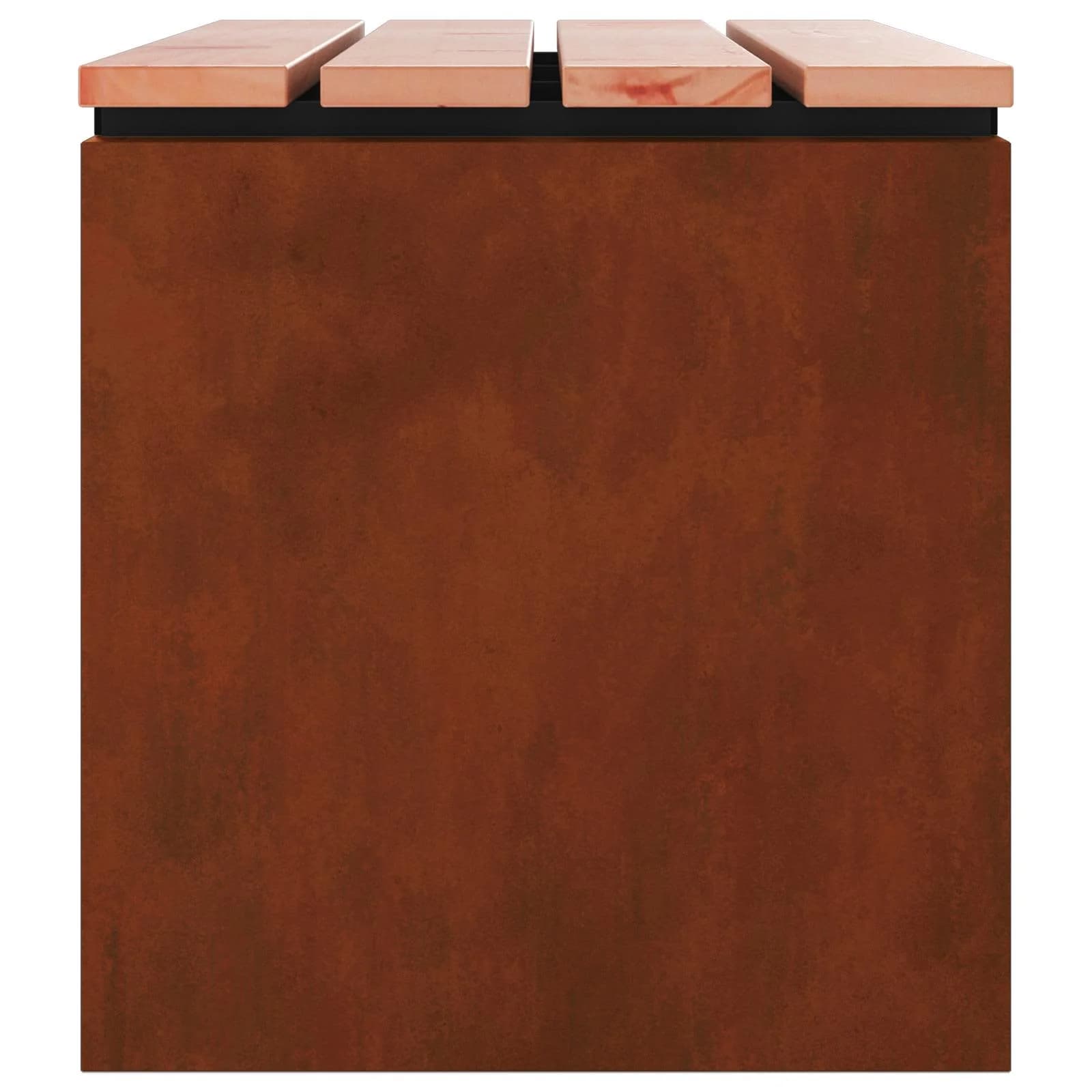 Vrtna klop 2 -Seater 80 x 40 x 43 cm Odporno jeklo Rjav - slika 6