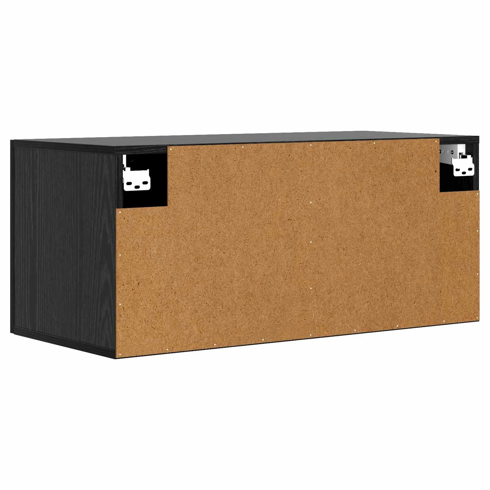 Omarica na steni Montaža za steno Črni hrast 80 x 36,5 x 35 cm - slika 6