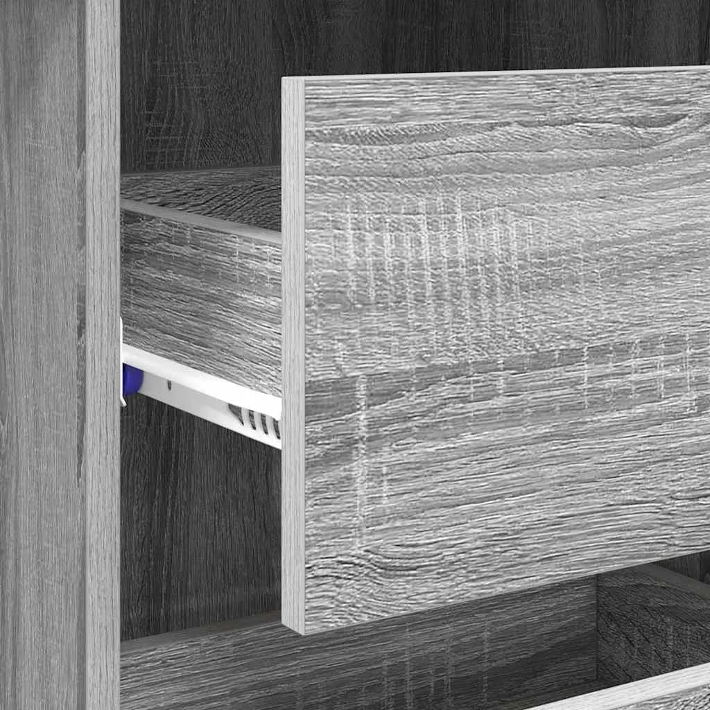 Miza Siva Sonoma Inženirski les 90 x 37.5 x 75 cm - slika 9