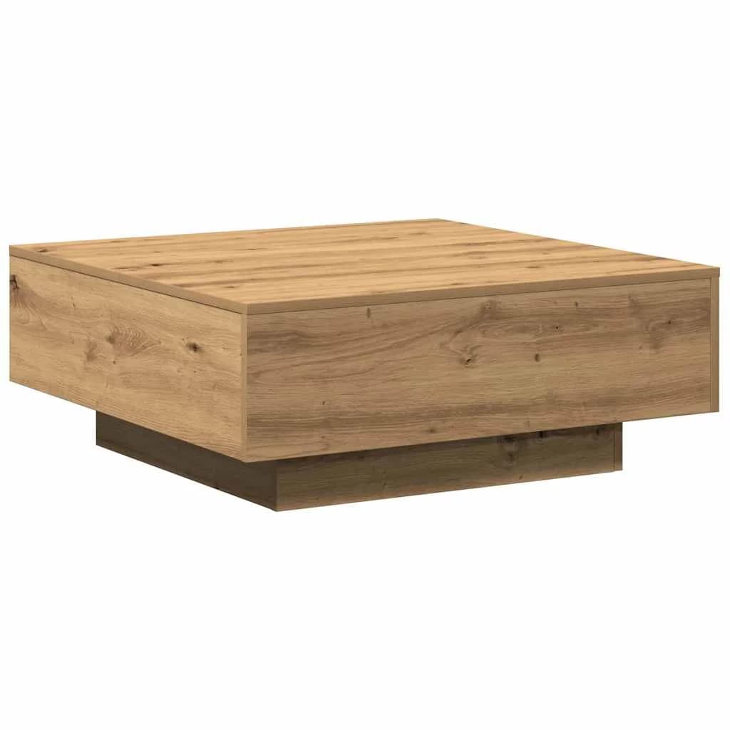 Klubska miza Umetni hrast 80 x 80 x 31 cm - slika 2