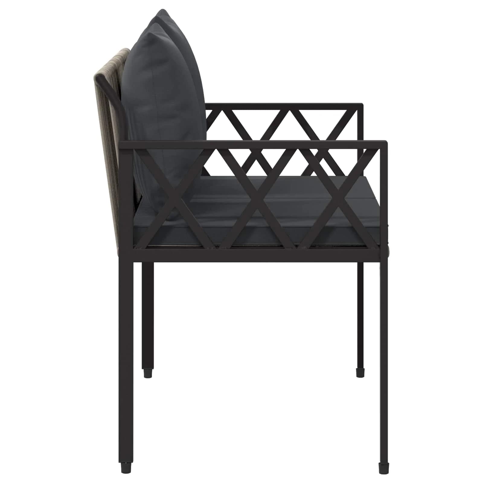 Zunanje klopi 2 -Seater 116 x 56 x 75 cm poli ratan - slika 6