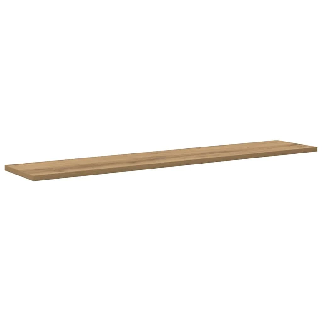 Polica za knjige 3 nivojev 4 kos 100 x 20 x 1,5 cm Rjava - slika 5