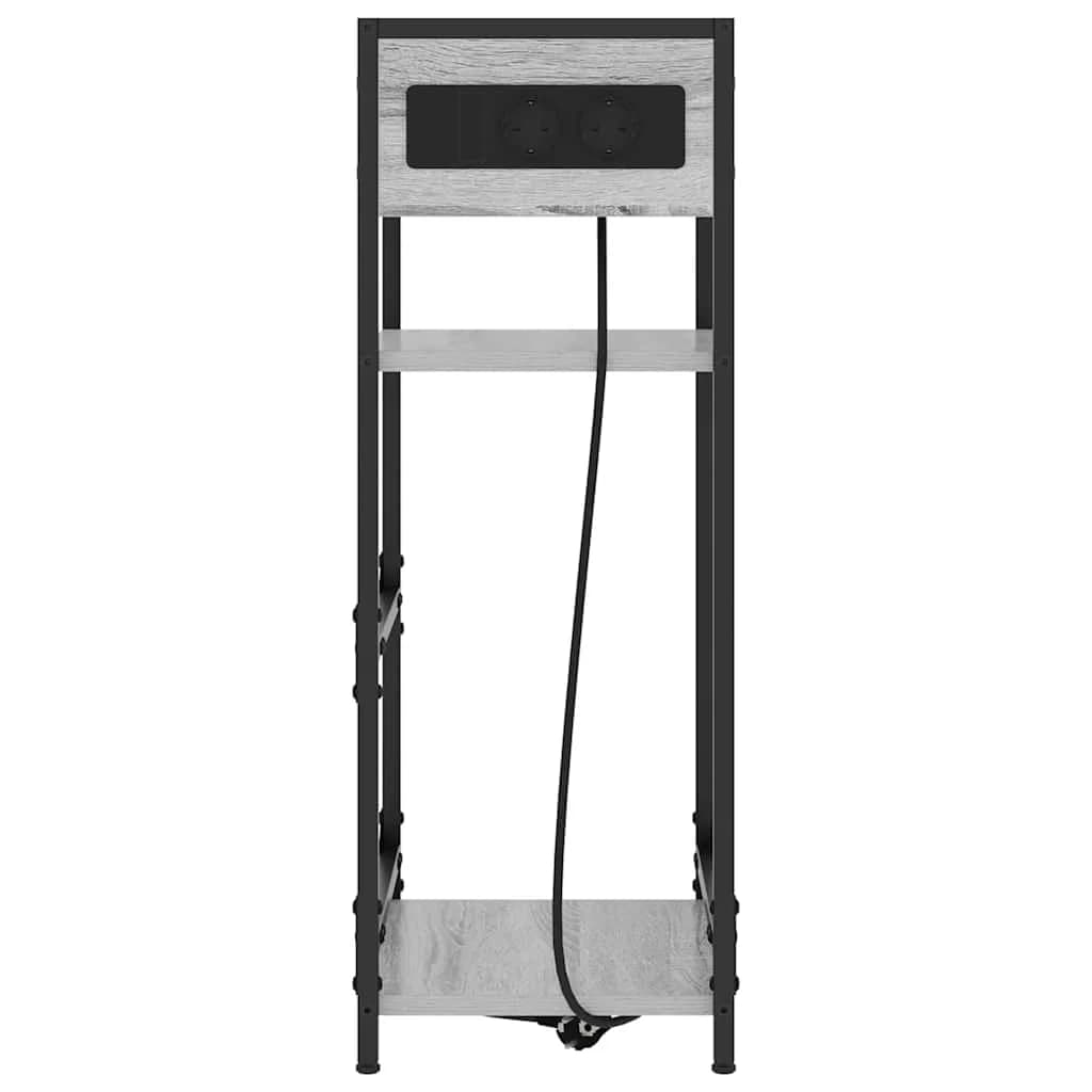 Nočna omarica Siva Sonoma 40 x 27 x 76 cm Inženirski les - slika 6