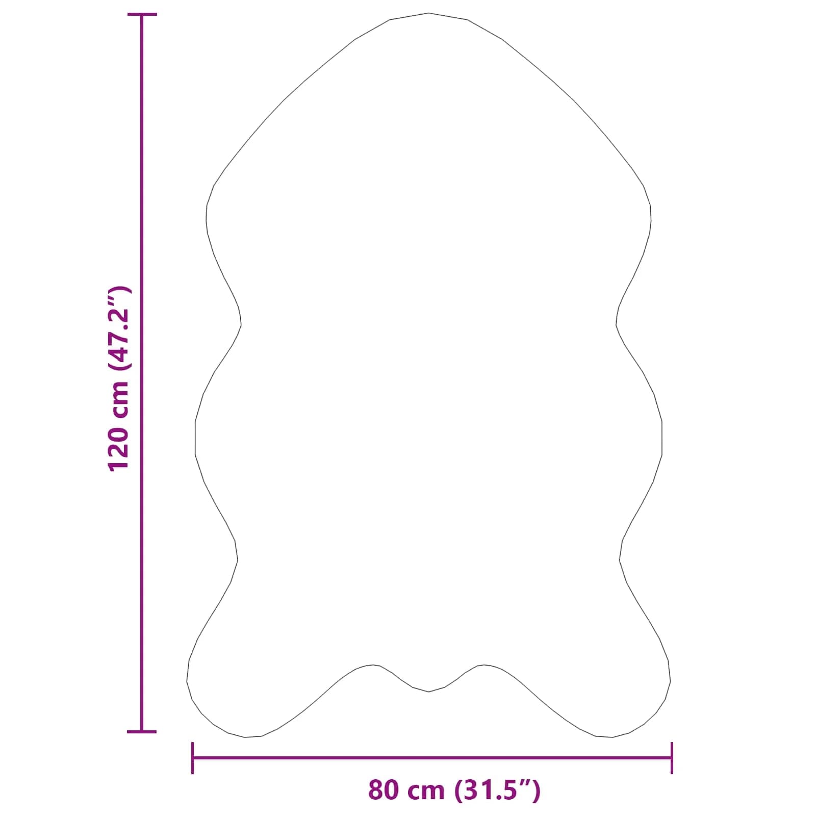 Preproga iz umetnega ovčjega krzna TAFALLA Roza 80 x 120 cm - slika 11