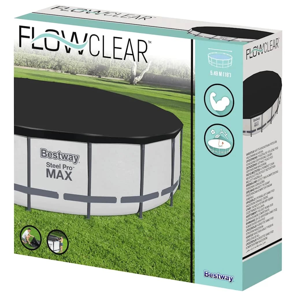 Bestway Flowclear pokrivalo za bazen Fast Set 555 cm - slika 2