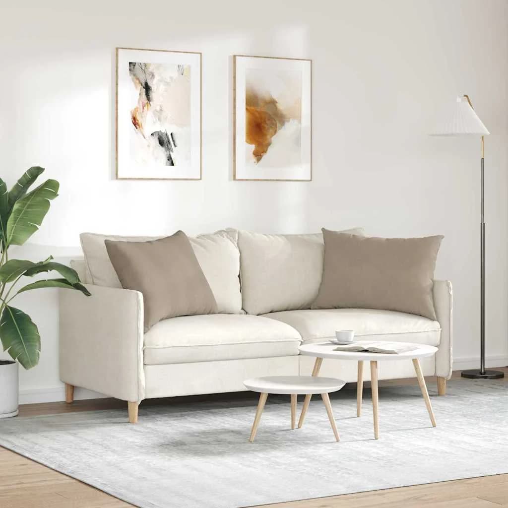 Blazine za kavč 2 pcs Taupe 70 x 50 cm blago - slika 4