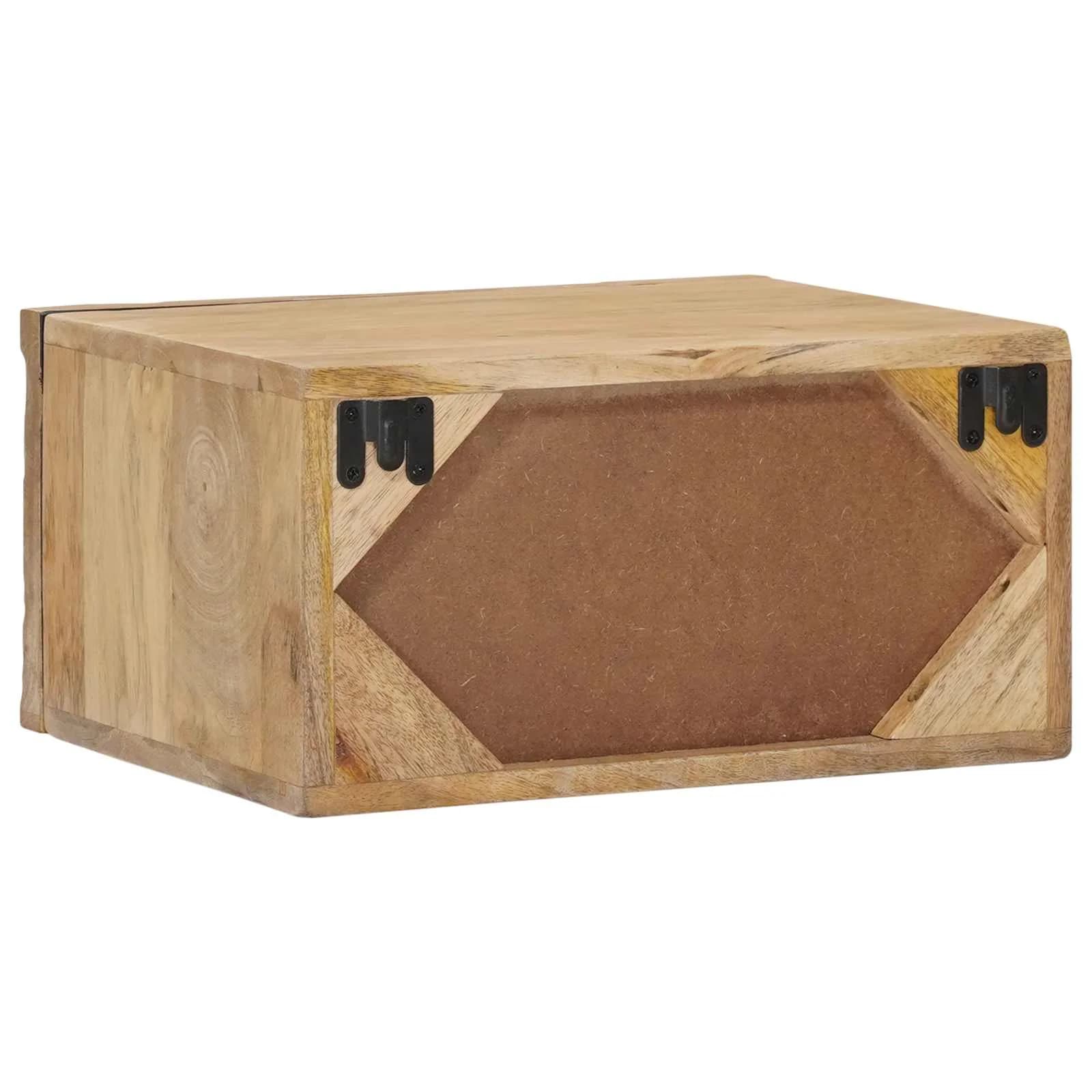 Ročno izdelana nočna omarica Teak rjava 40 x 30 x 20 cm - slika 7