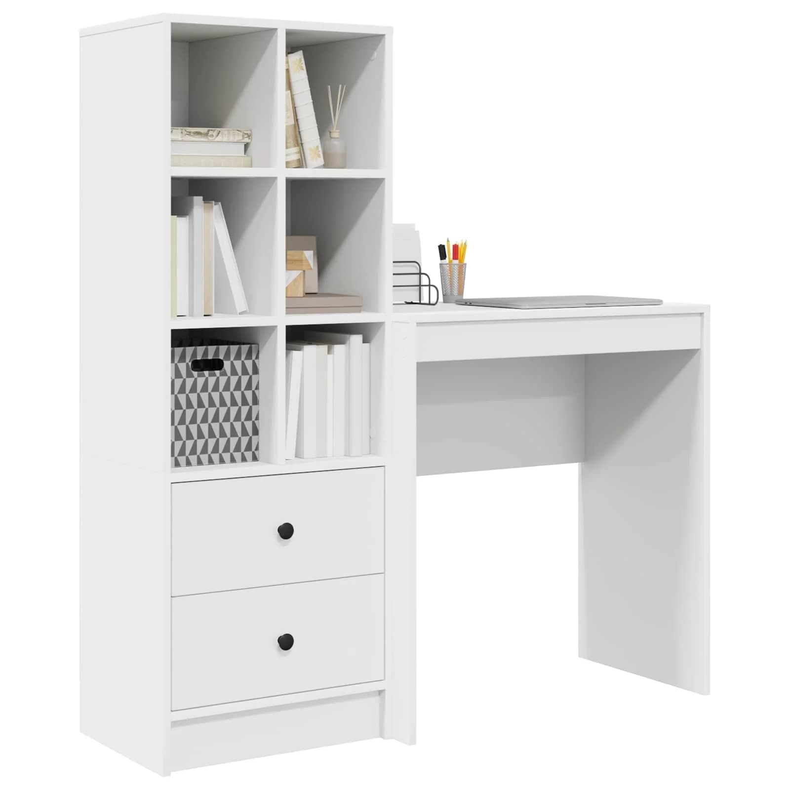 Miza Bela 115,5 x 40 x 127 cm 2 kos - slika 3