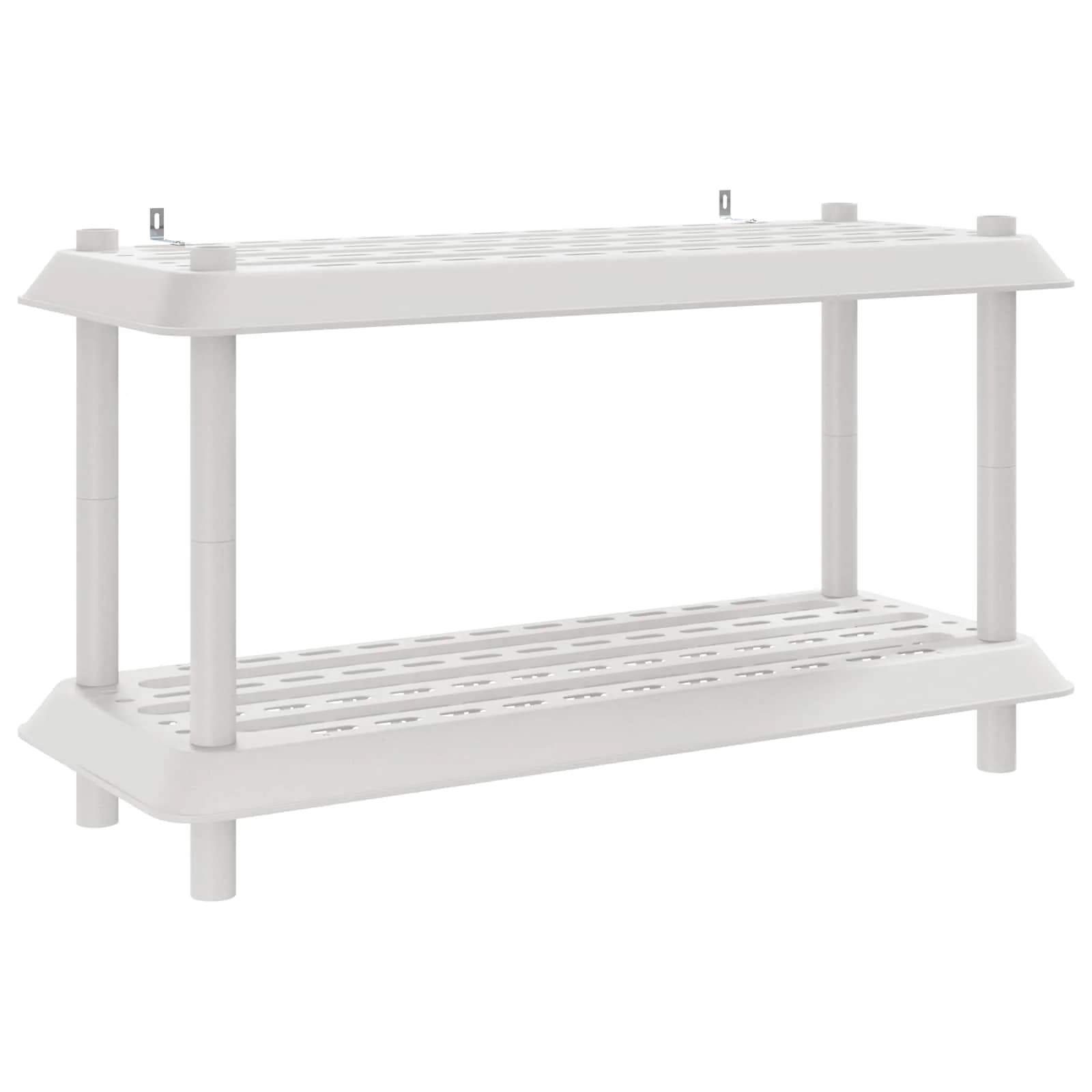Polična enota 2 nivojev 100 x 40 x 55,5 cm PP Bela - slika 2