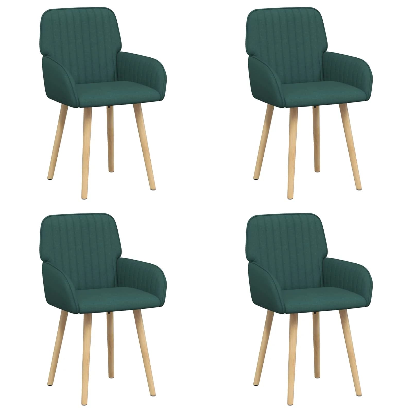 Jedilni stoli 4 kos Blago Temno zelena 56,5 x 50 x 87,5 cm - slika 2