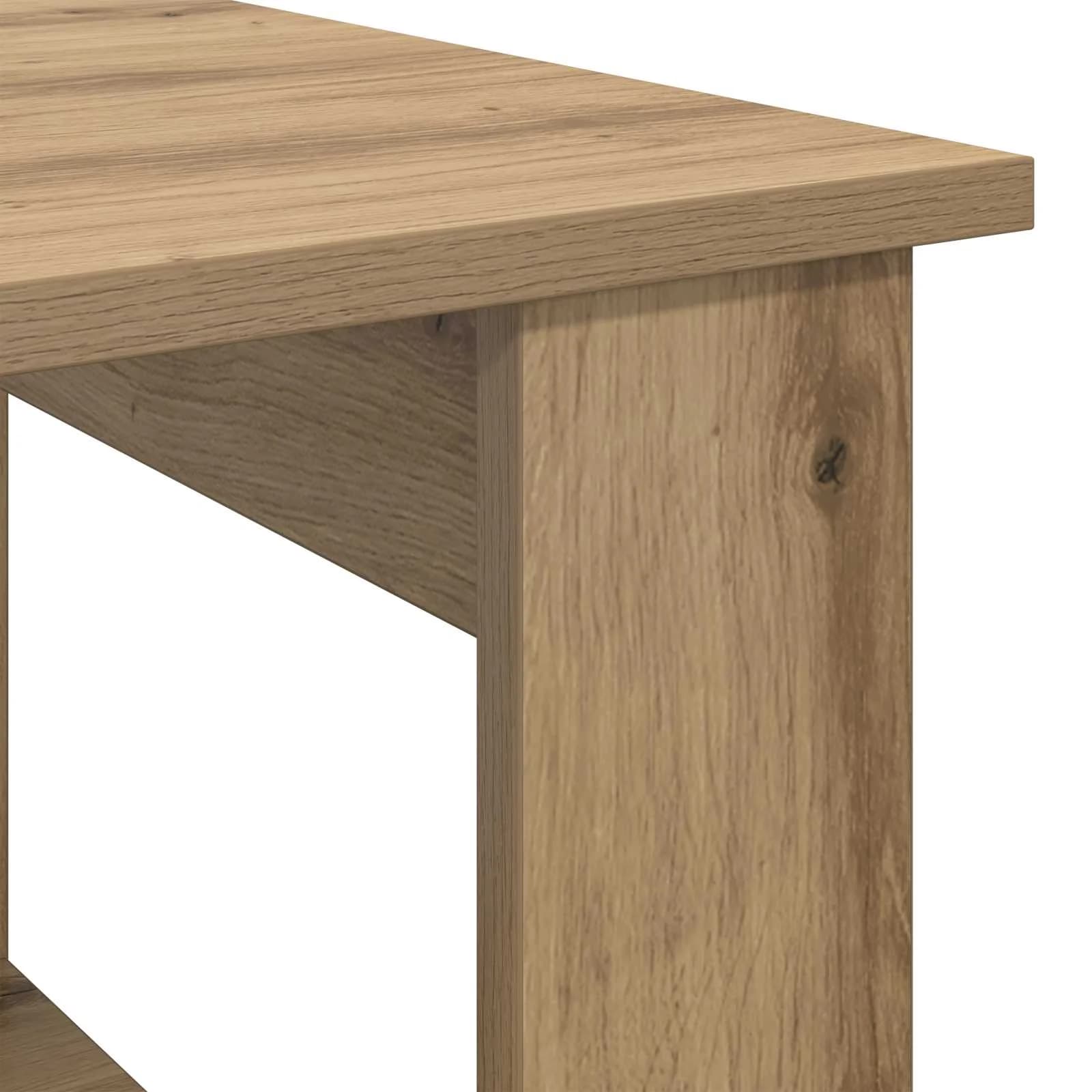 Klubska miza Umetni hrast 72 x 50 x 50 cm Inženirski les - slika 8