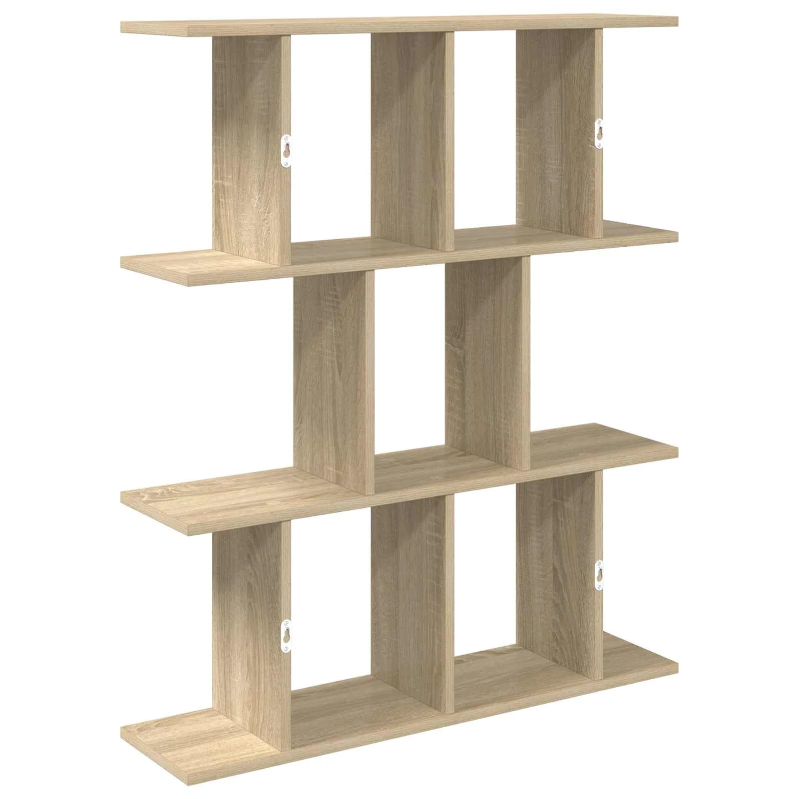 Stenska polica Sonoma hrast 80 x 20 x 96 cm Inženirski les - slika 6