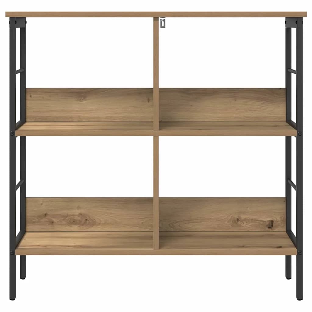 Knjižna polica 4 nivojev 82 x 32 x 79 cm Inženirski les - slika 5