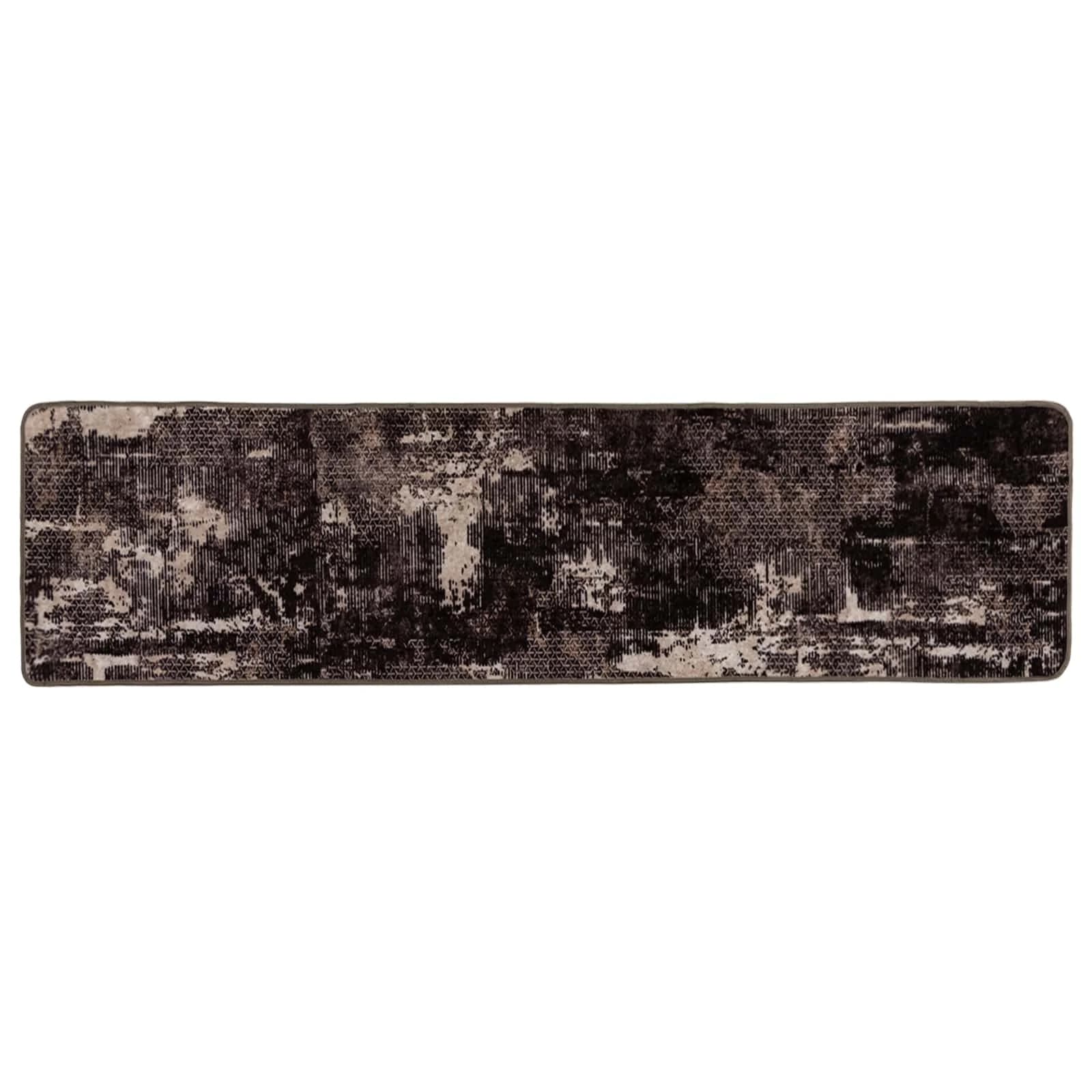 Preproga runner MARSA Črna 80 x 400 cm Poliester in PVC - slika 2