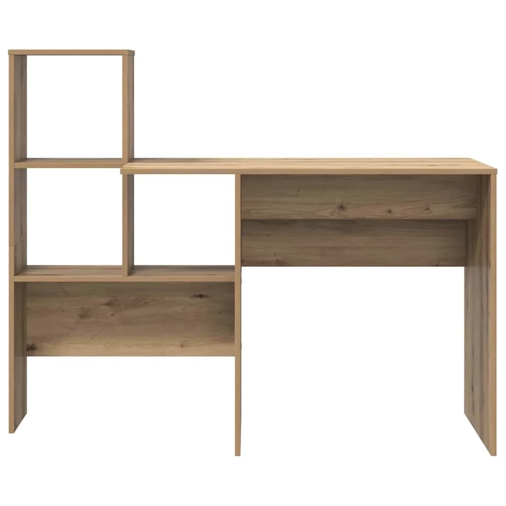 Miza Umetni hrast Inženirski les 131,5 x 50 x 106,5 cm - slika 5