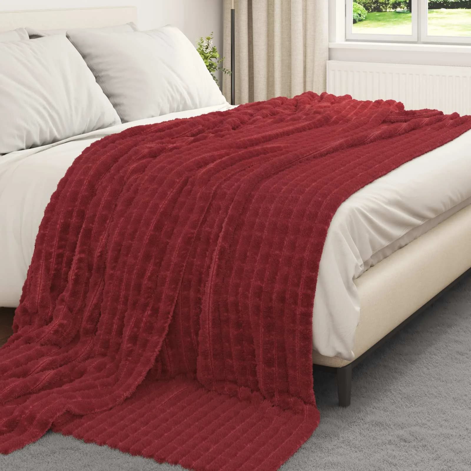 Obloge 6 kos Bordeaux rdeča 270 x 240 cm 10.04 Flis - slika 3