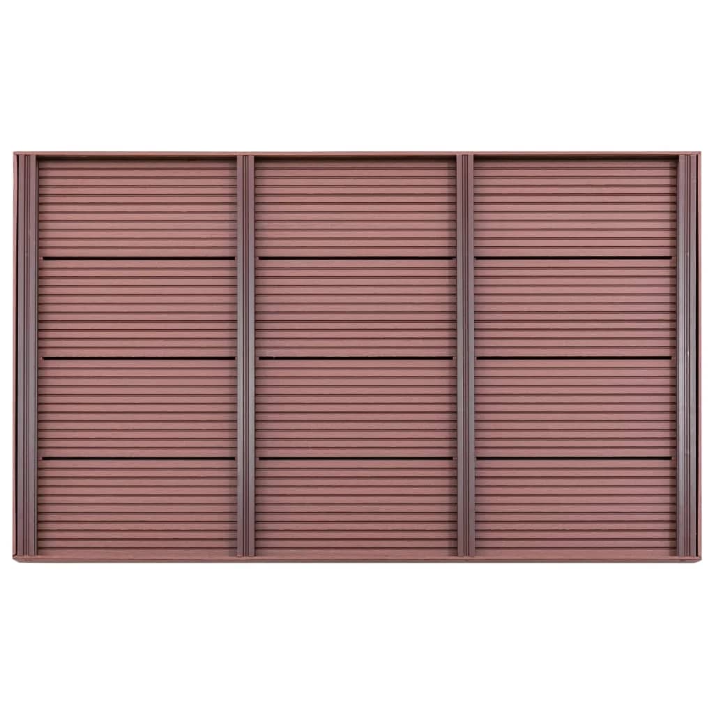 Talni element za solarni tuš rjav 101x63x5,5 cm WPC - slika 2