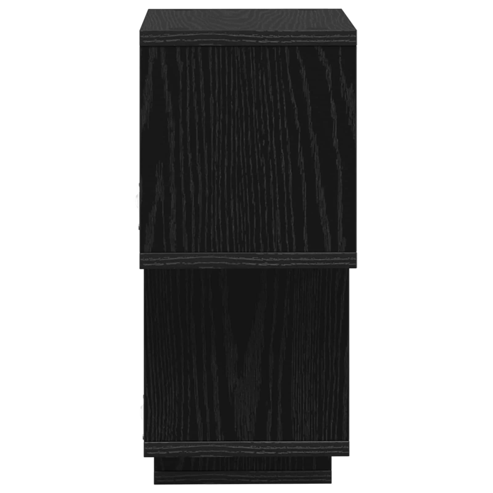 Ležeča polica Montaža za steno Črni hrast 87 x 20 x 55 cm - slika 5