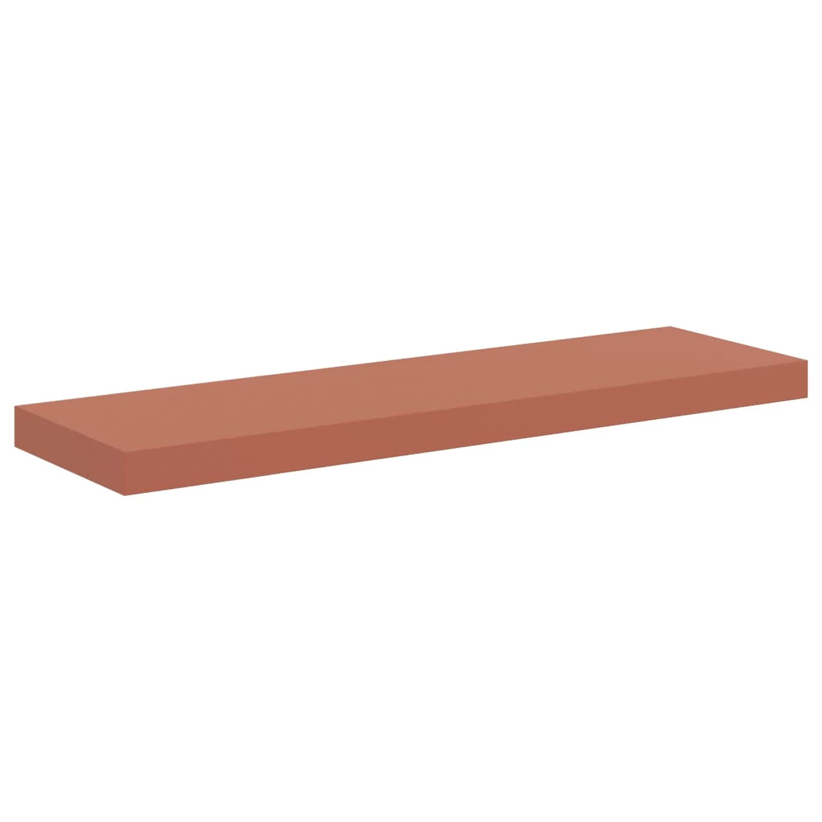 Stenska polica Montaža za steno 2 kos Rdeča 90 x 23,5 x 3,8 cm - slika 6
