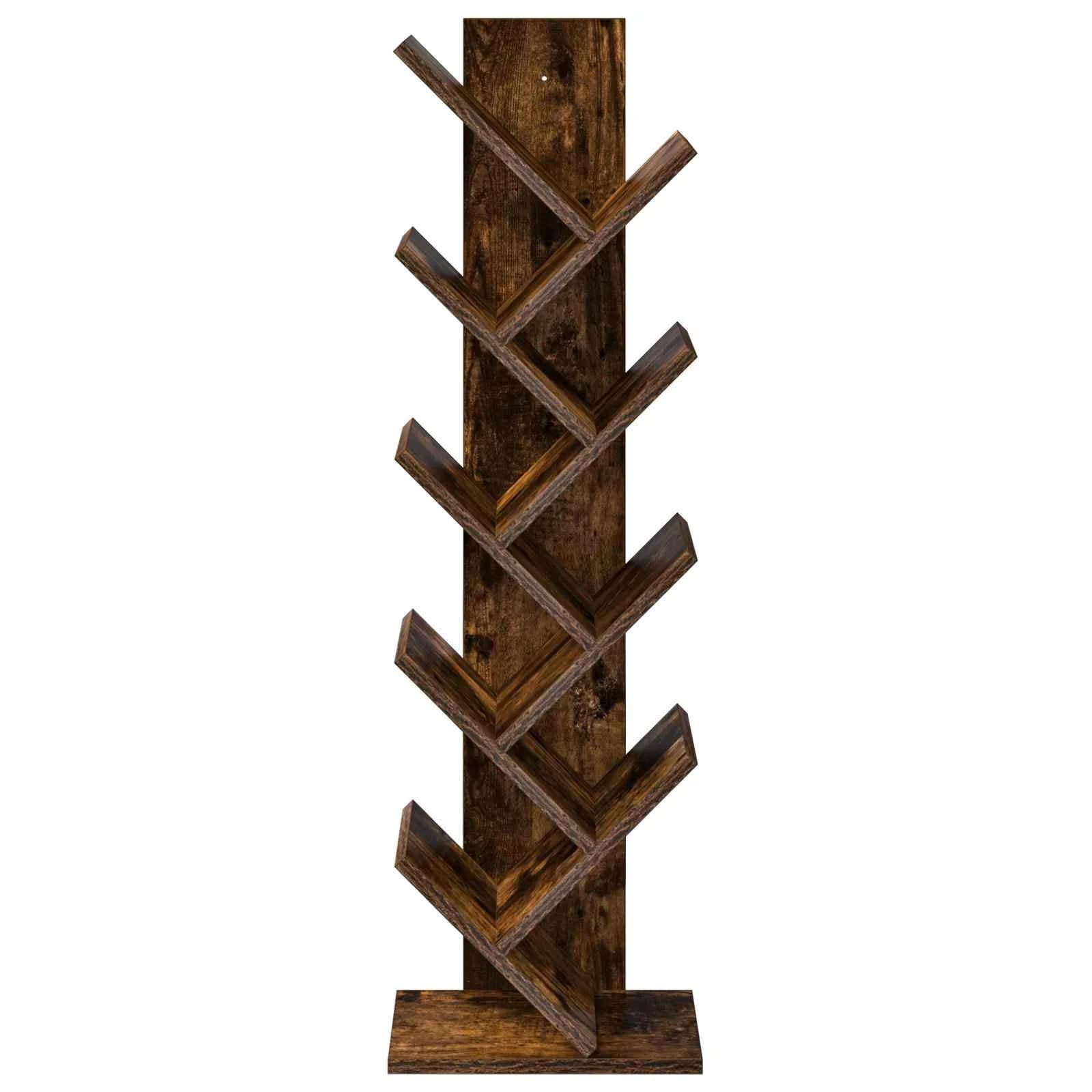 Polica za knjige v obliki drevesa 6-nadstropna 30 x 18 x 100 cm - slika 4