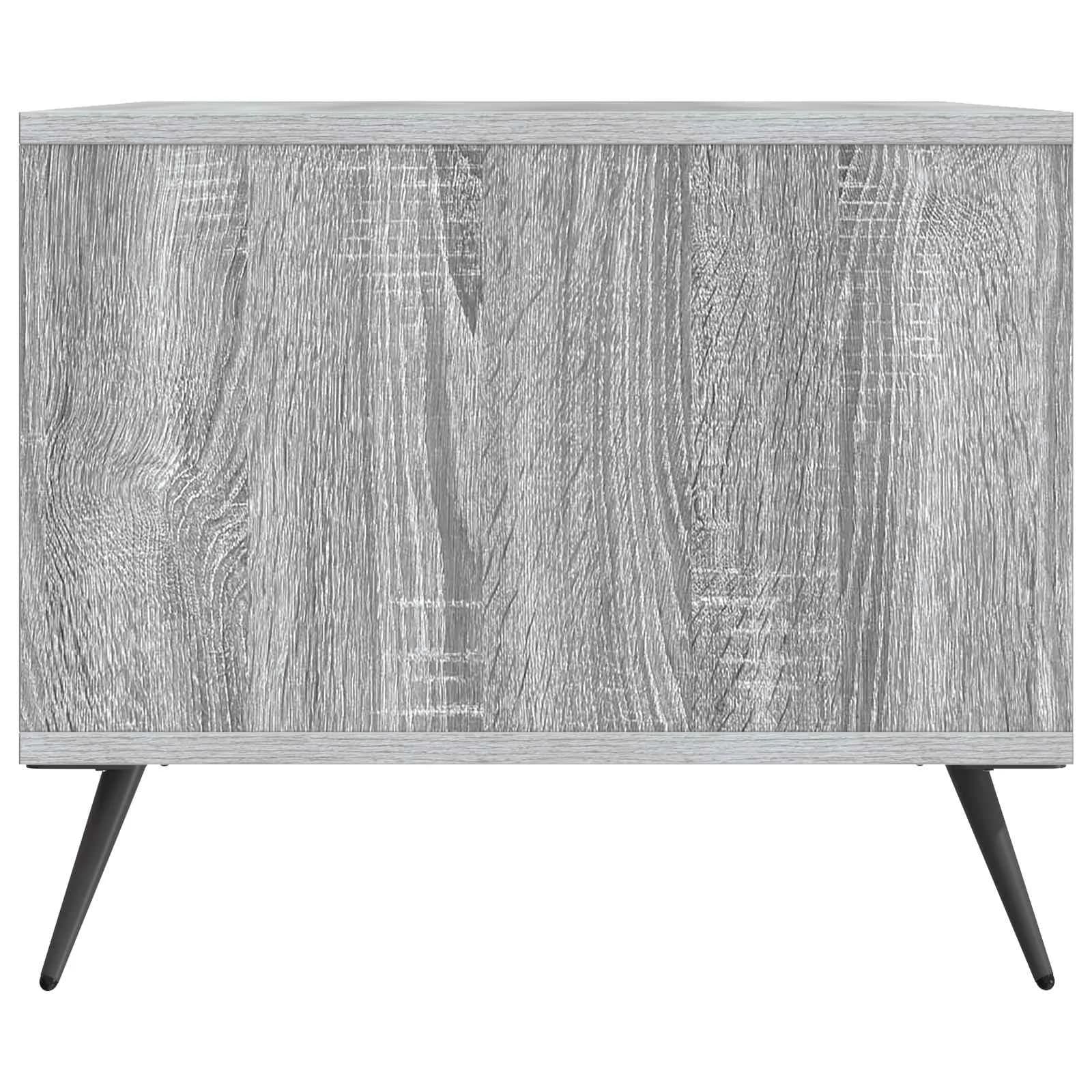 Klubska miza Siva Sonoma 90 x 50 x 40 cm Inženirski les - slika 6