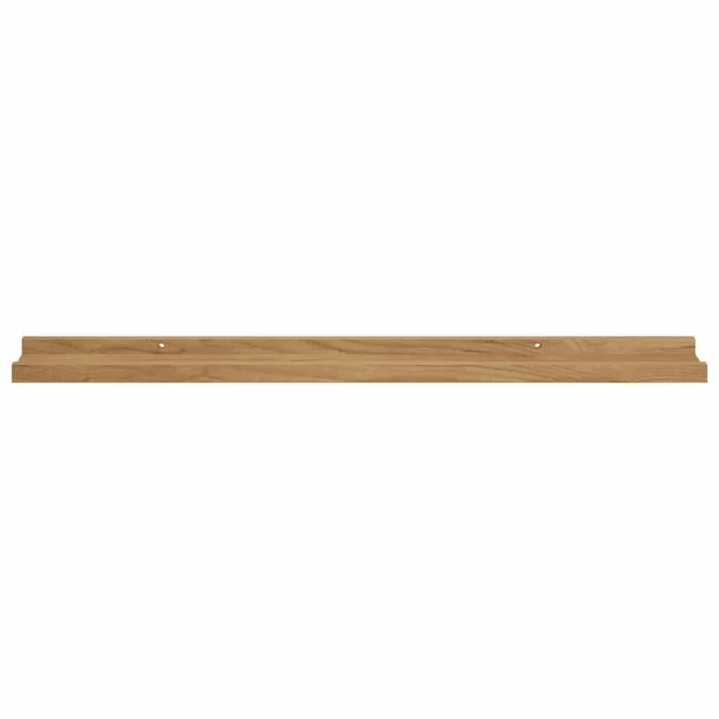 Stenska polica Montaža za steno 2 kos Rjava 80 x 9 x 3 cm - slika 7