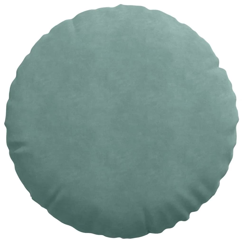 Sedežne blazine 2 pcs Morsko zelena Ø 40 x 13 cm Žamet - slika 6