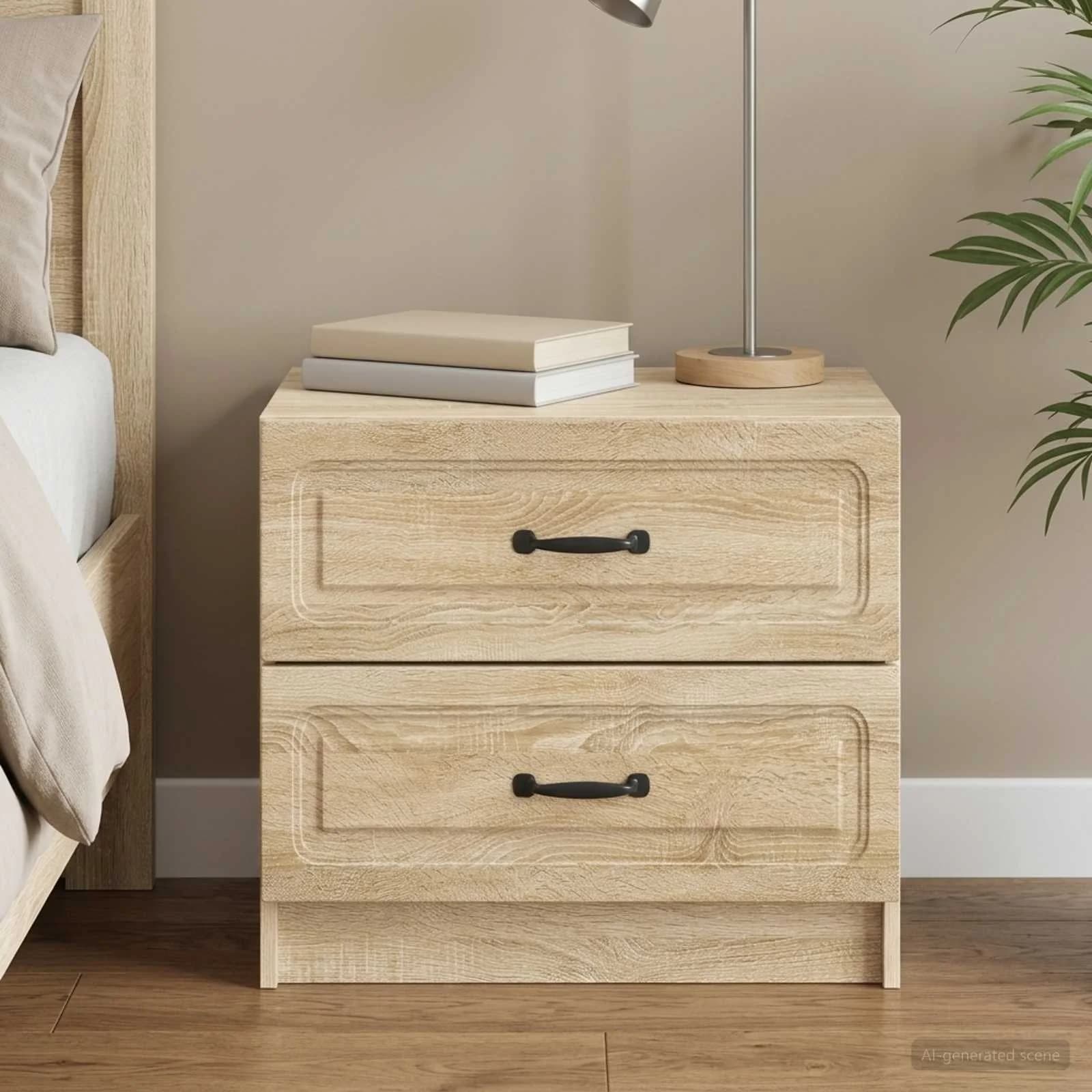 Nočna omarica Sonoma hrast 62 x 34,5 x 44,5 cm Inženirski les