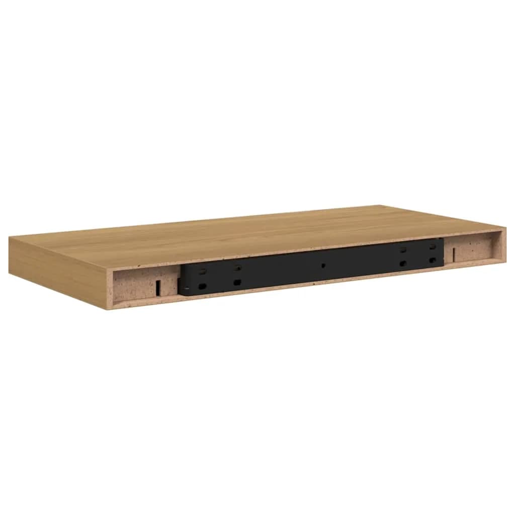 Stenska polica Montaža za steno 2 kos Rjava 50 x 23,5 x 3,8 cm - slika 9