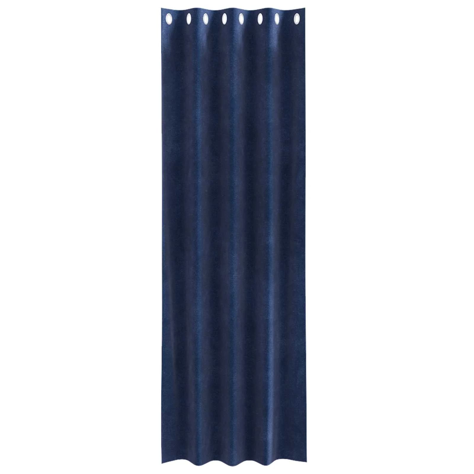 Zatemnitvene zavese 2 kos Temno modra 140 x 260 cm Žamet - slika 4