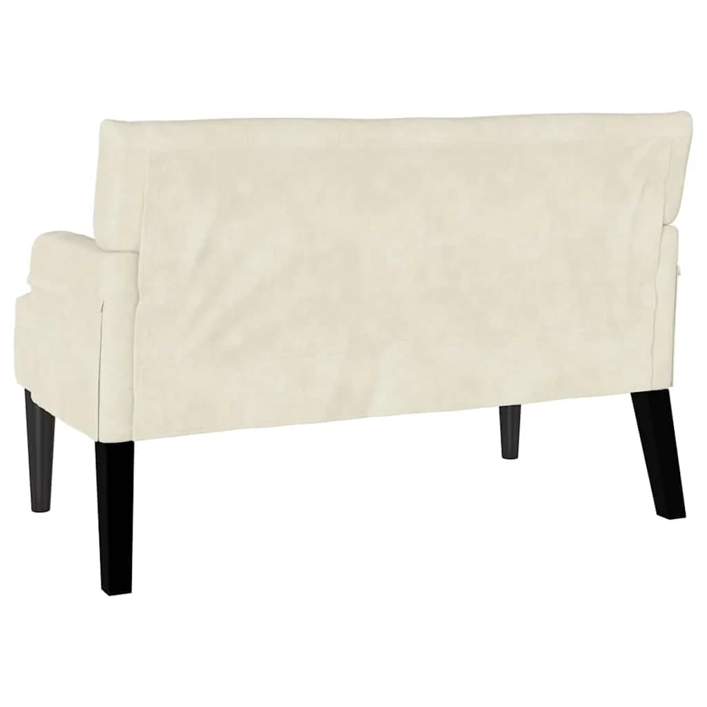 Chesterfield klop krema 112 x 65,5 x 75 cm Žamet - slika 6