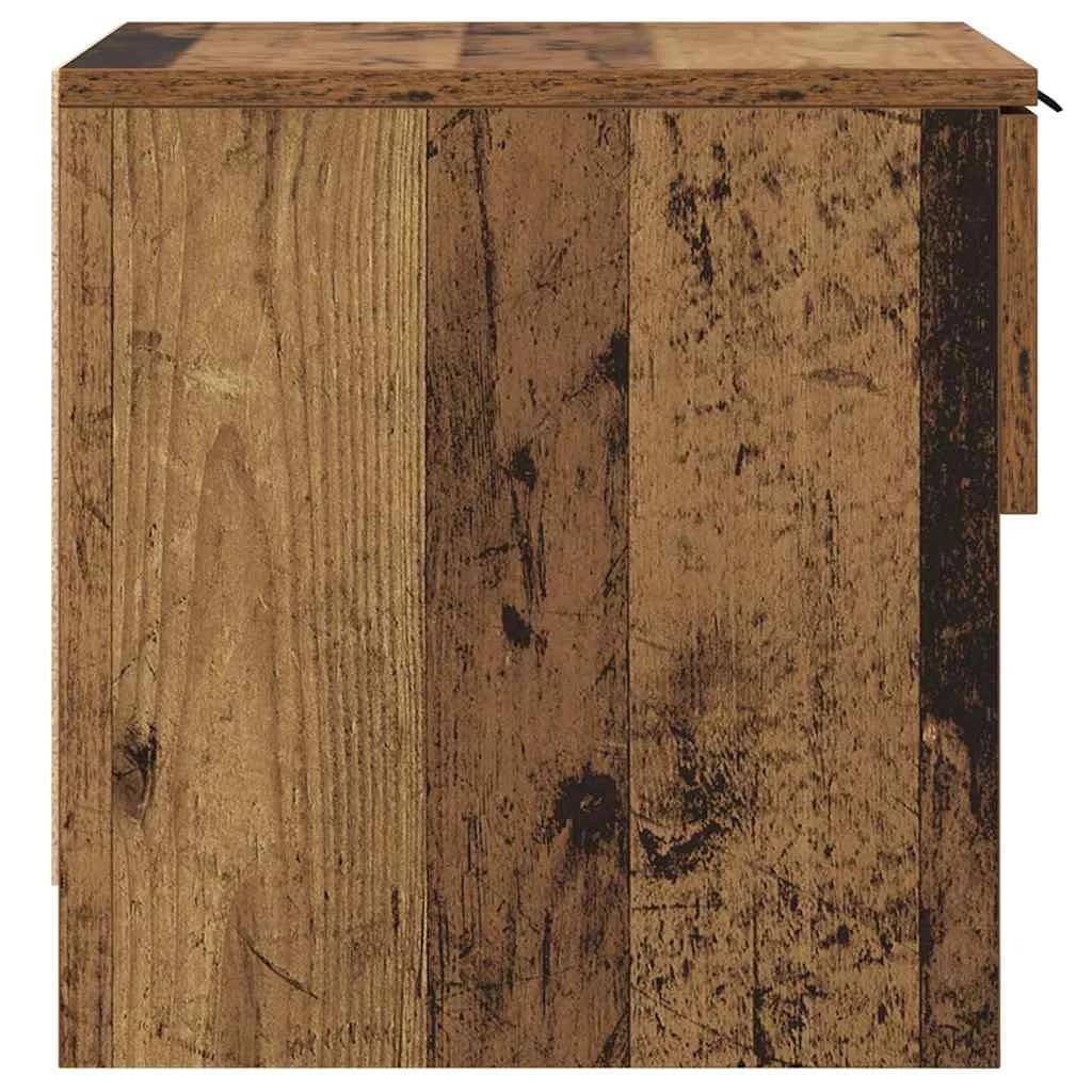 Posteljna omarica 2 kos Star les 40 x 39 x 40cm Inženirski les - slika 8