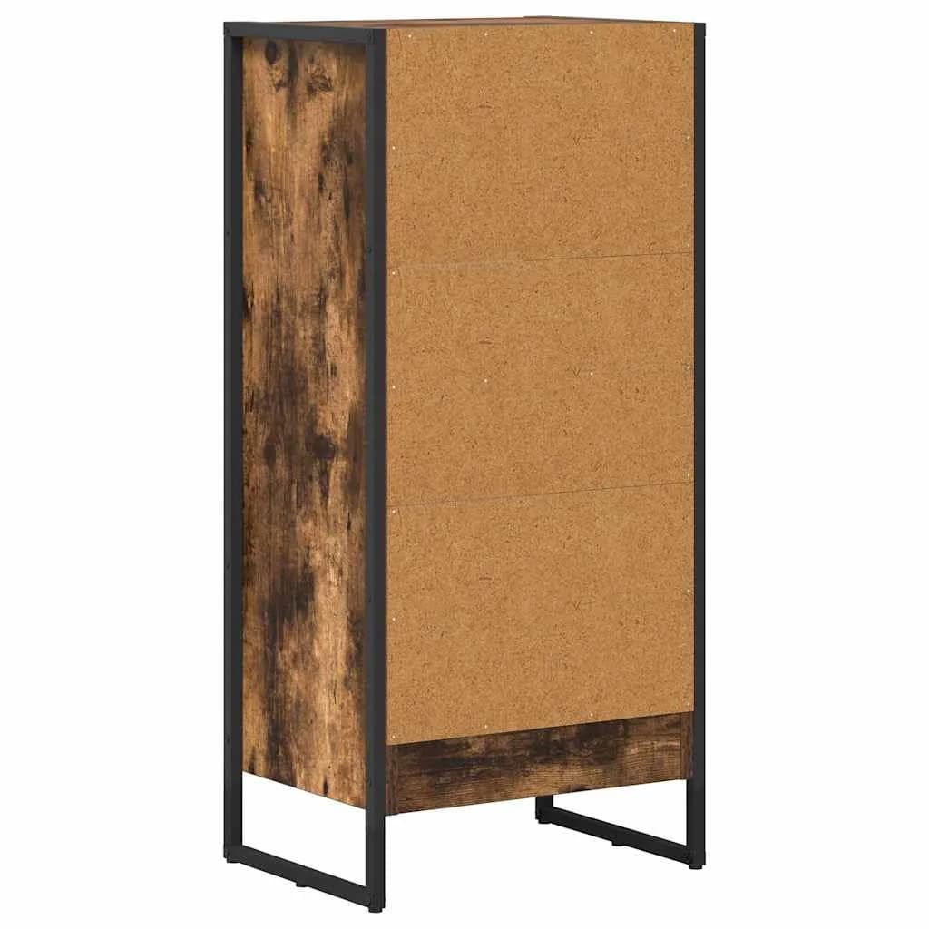 Knjigovni omar 40 x 30 x 86,5 cm Inženirski les Dimni hrast - slika 7