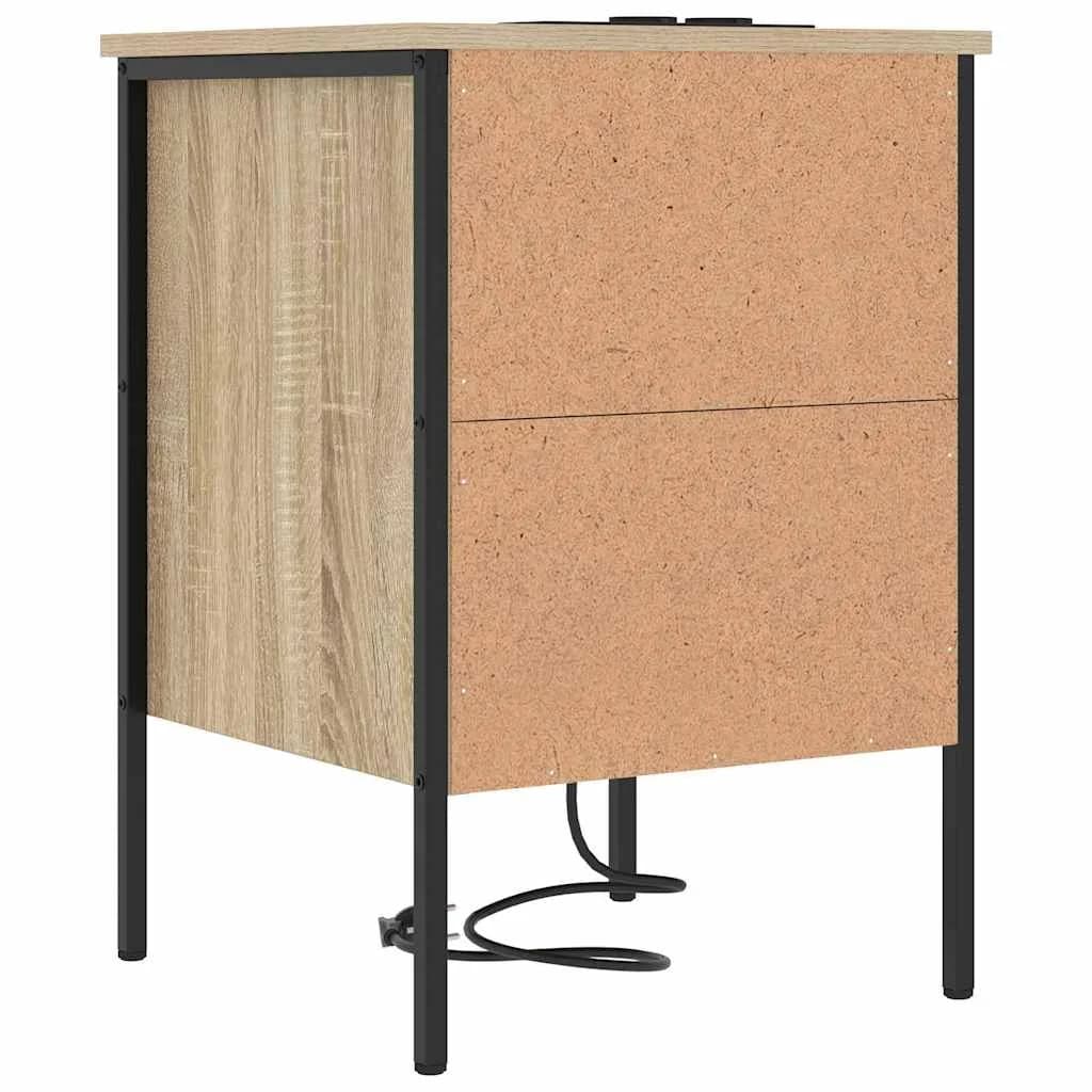 Nočna omarica Sonoma hrast 42 x 41 x 61 cm Inženirski les - slika 8