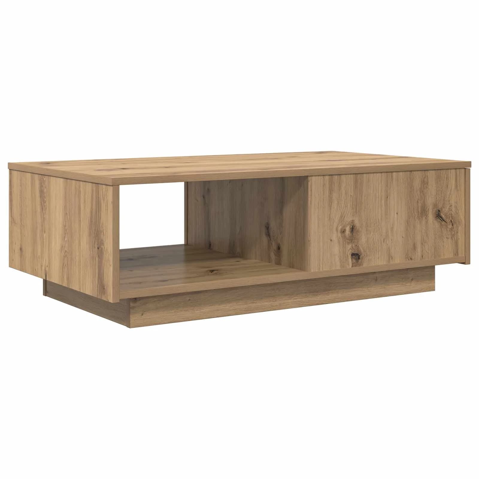 Klubska miza Umetni hrast 95 x 55 x 31 cm Inženirski les - slika 8