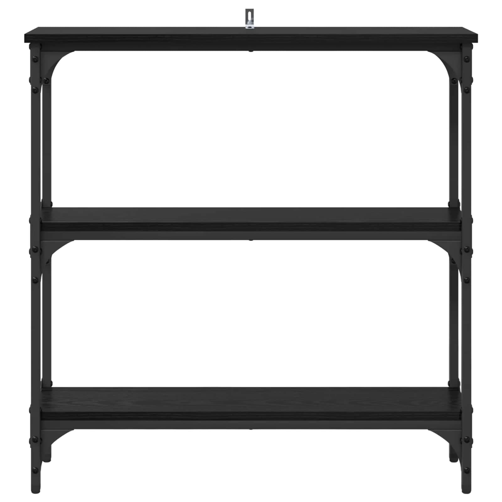 Konzolna miza Črna Orehovina 75 x 22,5 x 75 cm Inženirski les - slika 5