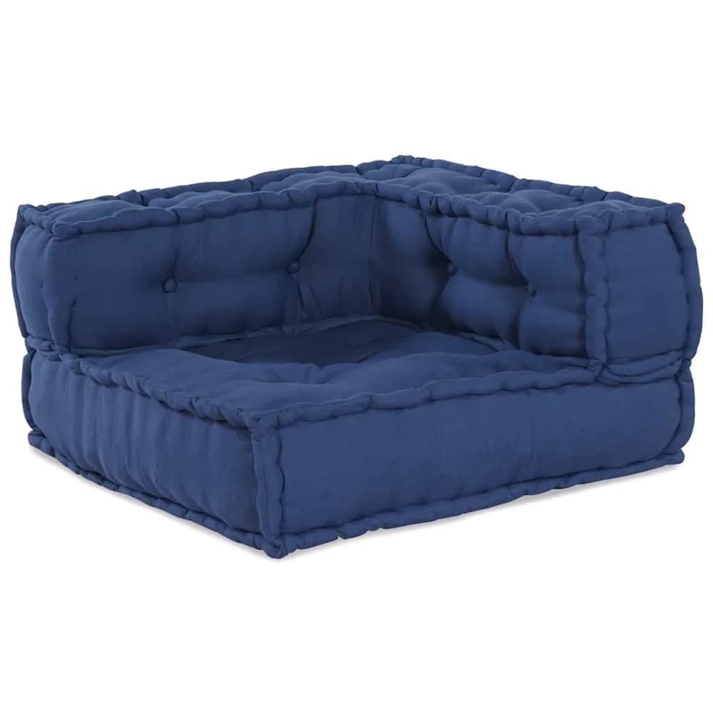 Modularna sedežna enota 3 kos Blago Indigo 140 x 70 x 36 cm - slika 4