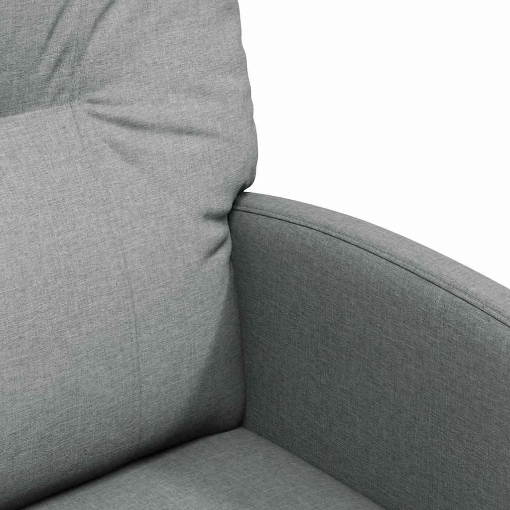 Jedilni stoli s kolesi 2 kos blago Svetlo siva 57 x 67 x 95 cm - slika 7