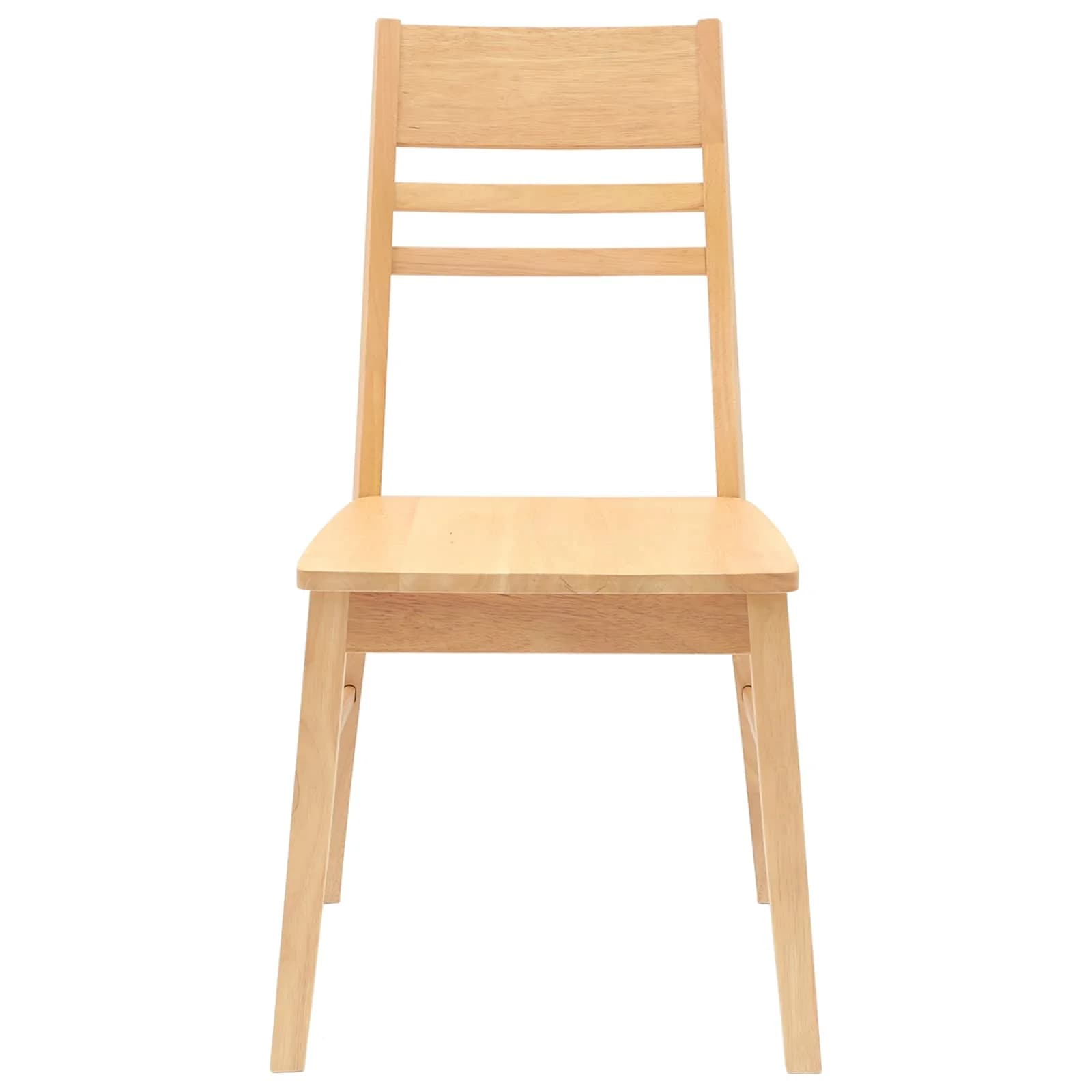 Jedilni stoli 2 kos Masivno gumovo les Naravna 43 x 54 x 89 cm - slika 5