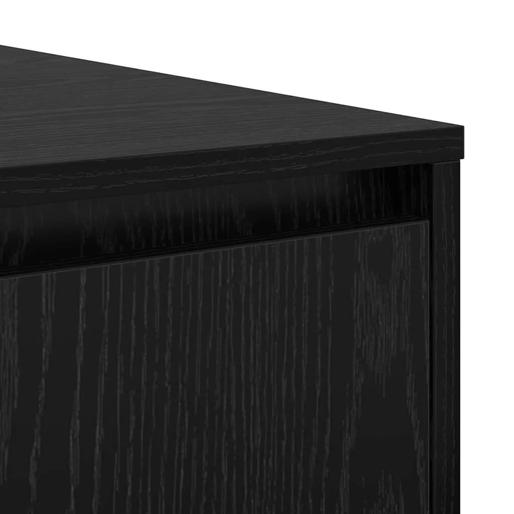 Klubska miza Črni hrast 80 x 80 x 31 cm Inženirski les - slika 9
