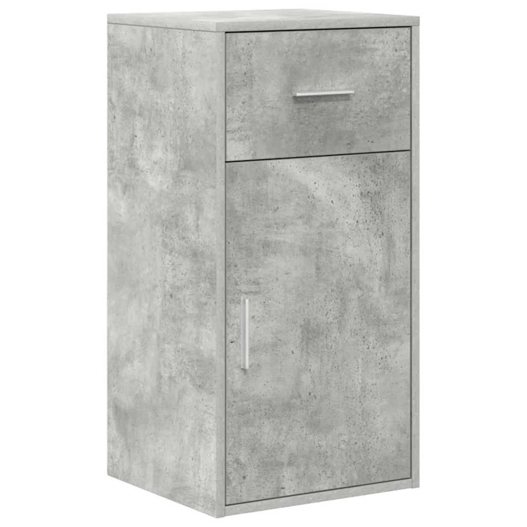 Kotniška miza s predalom Betonsko siva 102 x 88 x 75 cm - slika 6