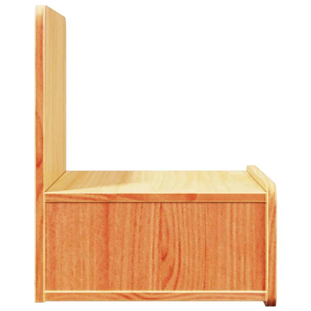 Nočna omarica 2 kos Voskast rjav 44 x 32,5 x 40 cm - slika 8
