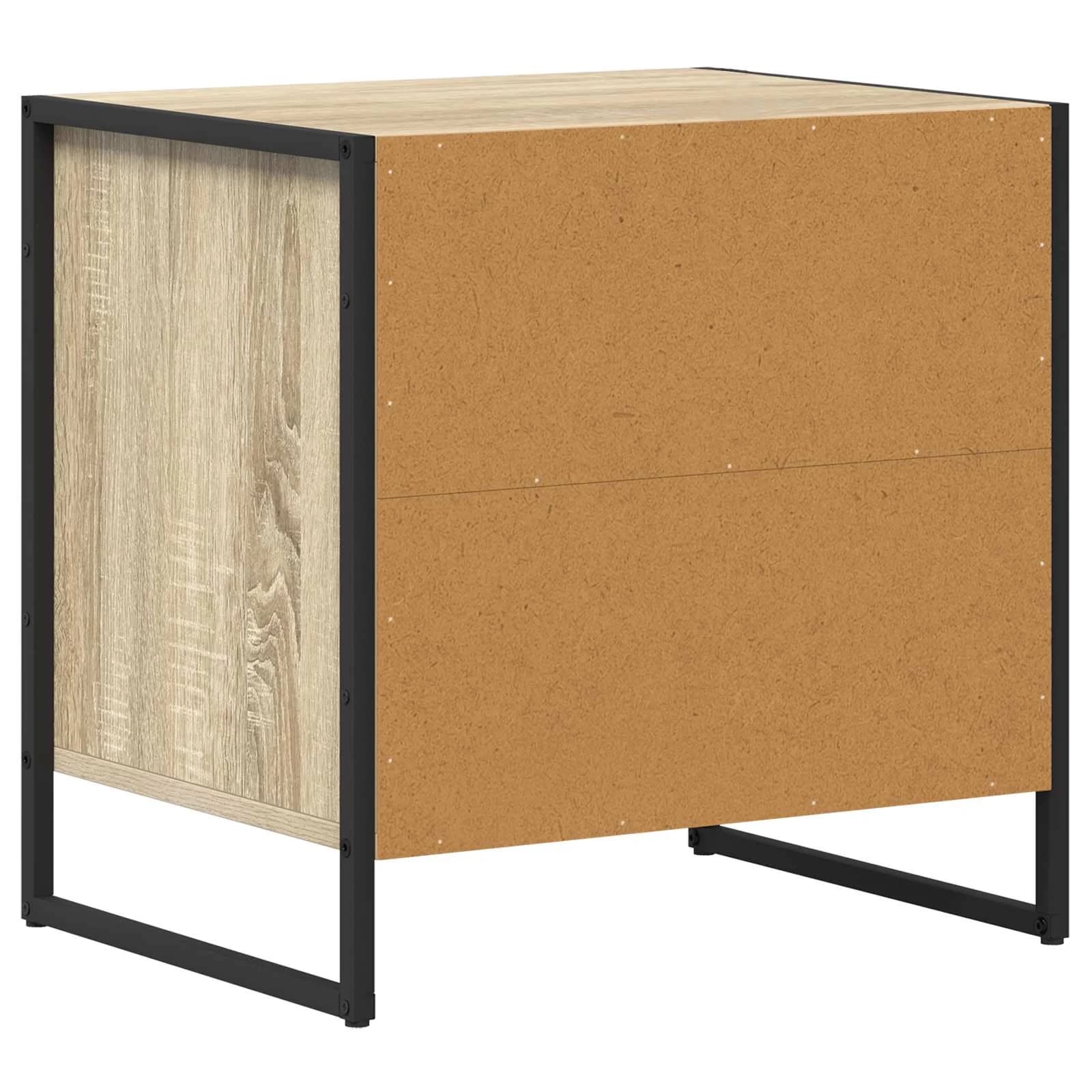 Nočna omarica 2 kos Sonoma 50 x 39,5 x 50 cm Inženirski les - slika 8