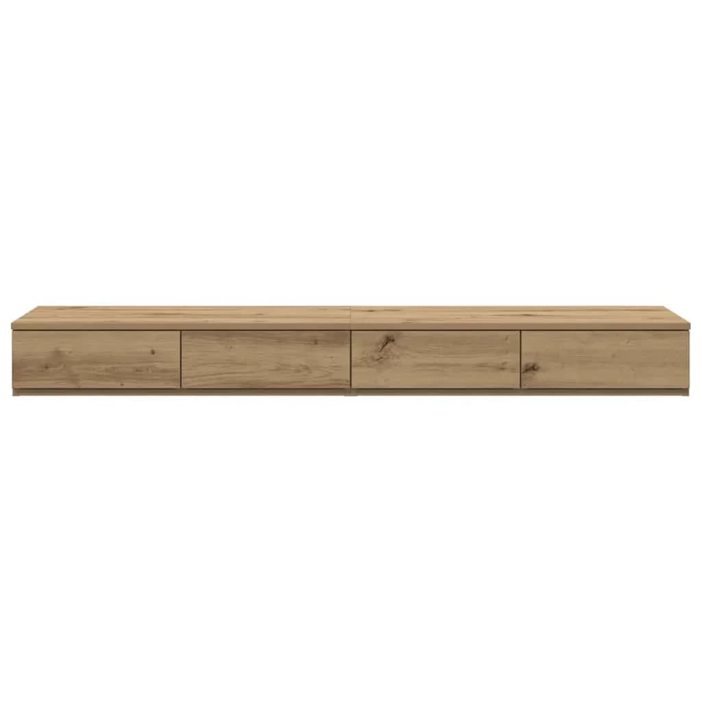 Posteljni predali s predalom Umetni hrast 160 x 36,5 x 16,5 cm - slika 6