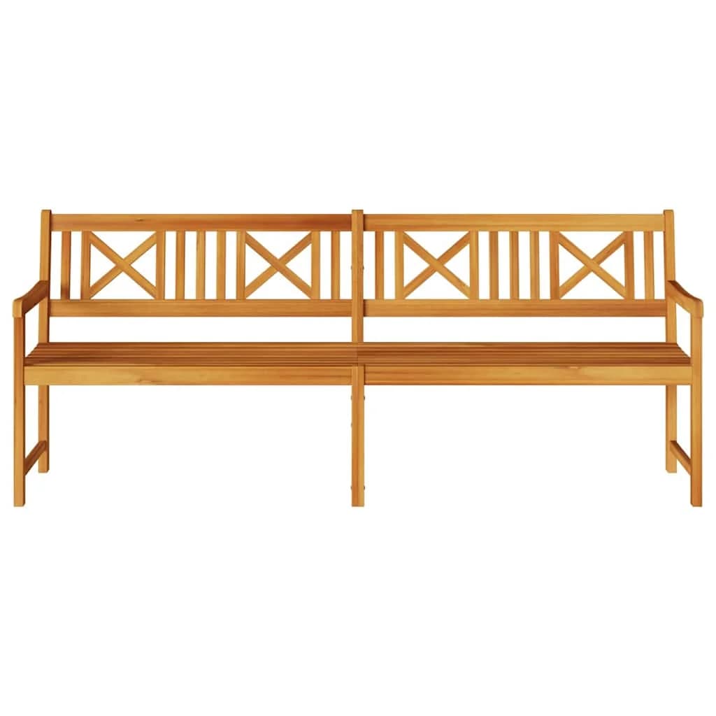 Zunanja klop Naravna 220 x 56 x 90 cm Masiven les akacije - slika 4
