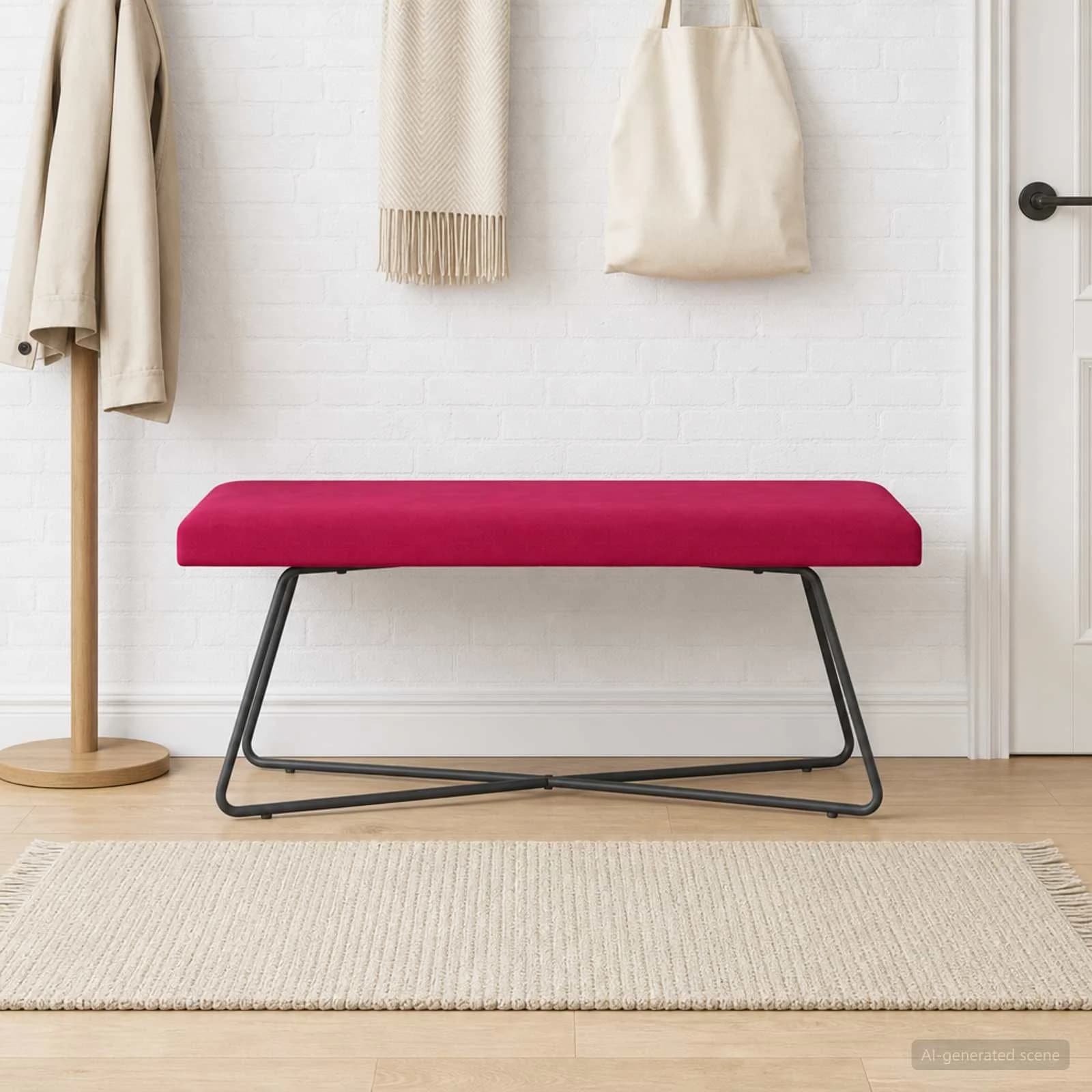 klop Vinorodna rdeča 110 x 40 x 45 cm Žamet