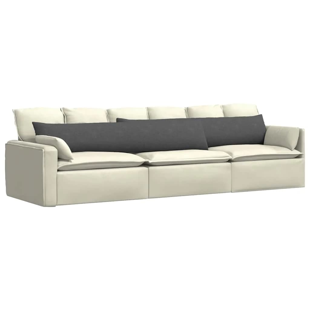Blazine za kavč 2 pcs Temno siva 200 x 40 cm Žametna tkanina - slika 3