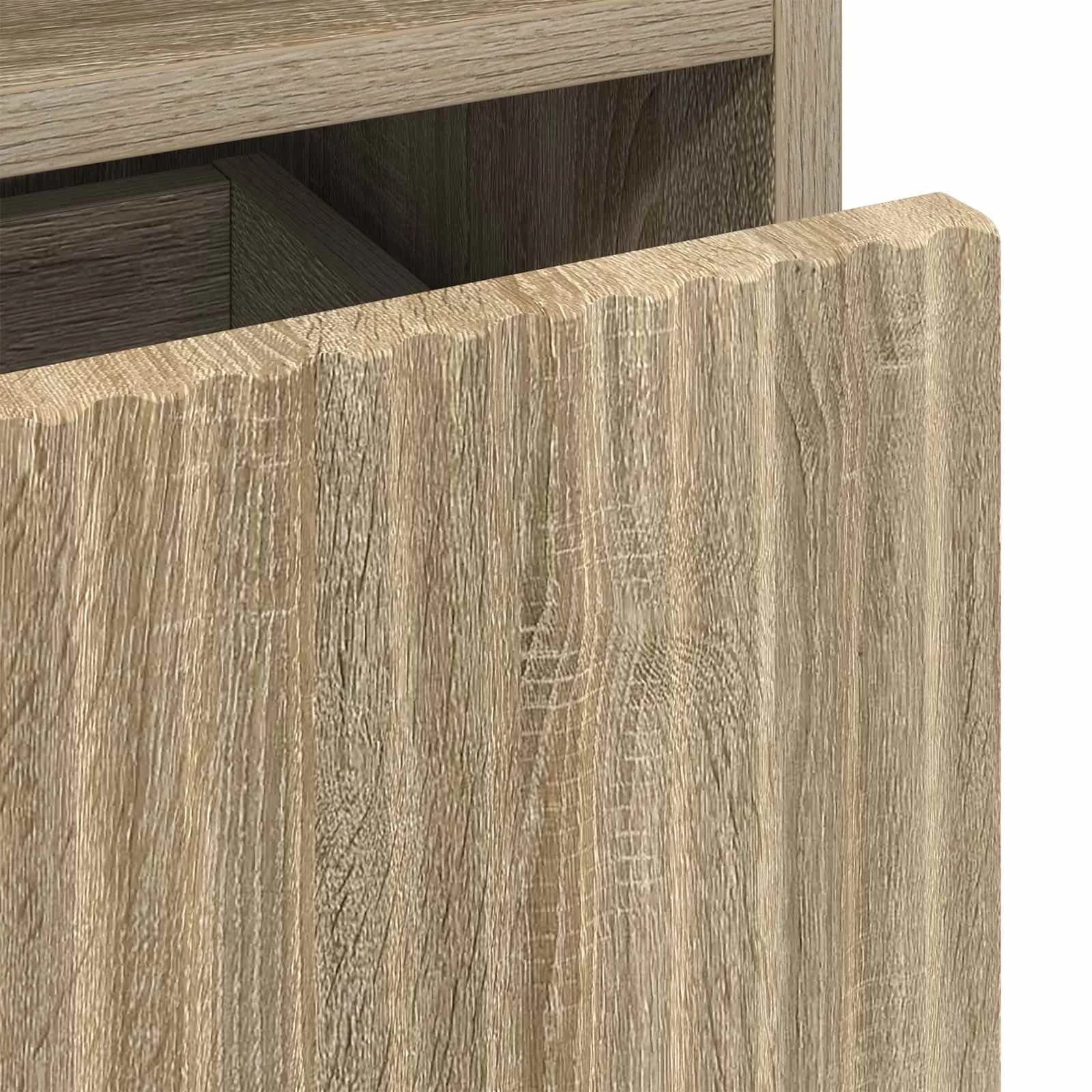 Nočna omarica 2 kos sonoma hrast 49 x 36 x 61 cm Inženirski les - slika 11