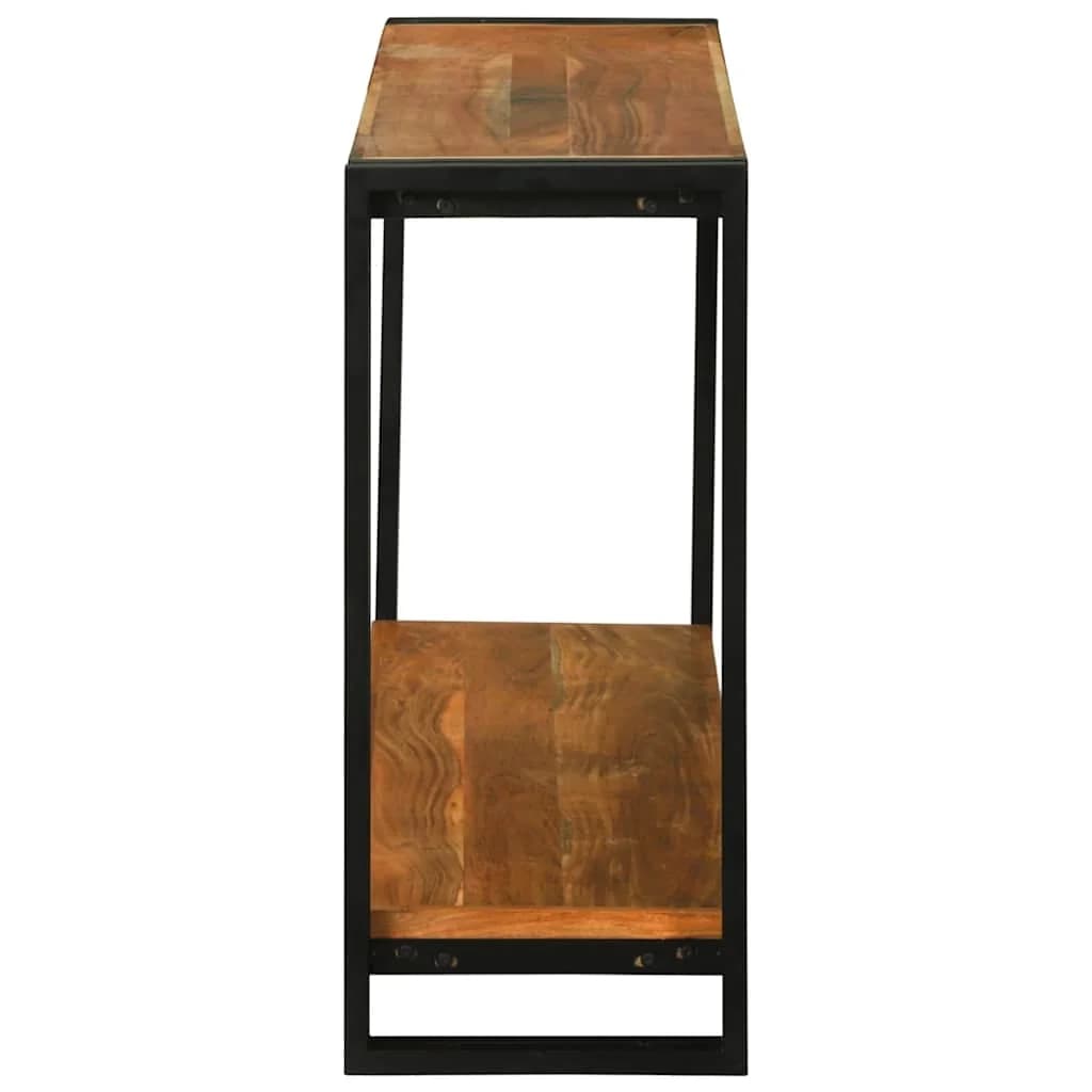 Konzolna miza Rjava 120 x 33 x 75 cm Masiven les akacije - slika 4